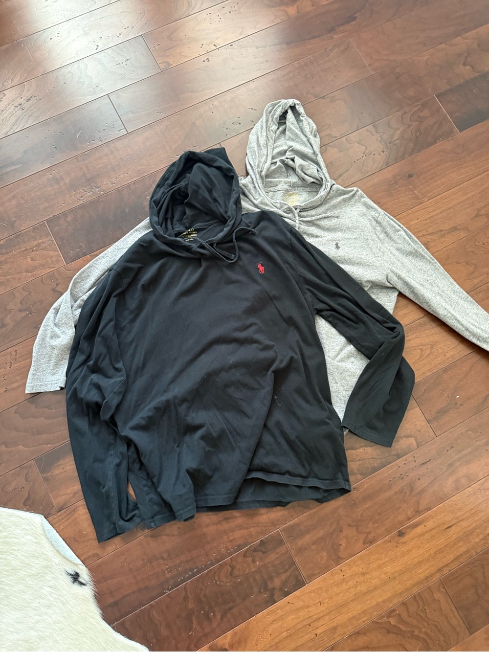 Polo by Ralph Lauren Men’s Black Hoodie with Red Pony